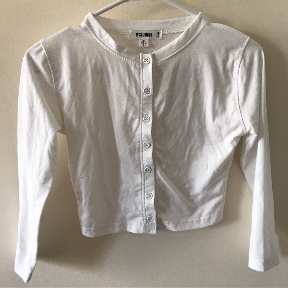 Missguided cropped cardigan